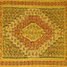 Square Persian Yellow Traditional Rug, tr230yw