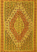 Machine Washable Persian Yellow Traditional Rug, wshtr230yw