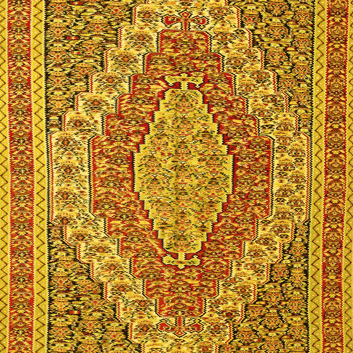 Machine Washable Persian Yellow Traditional Rug, wshtr230yw