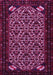 Machine Washable Persian Pink Traditional Rug, wshtr2310pnk