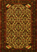 Machine Washable Persian Yellow Traditional Rug, wshtr2310yw