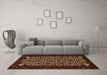 Machine Washable Persian Brown Traditional Rug in a Living Room,, wshtr2310brn