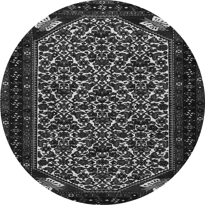 Square Persian Gray Traditional Rug, tr2310gry