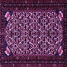 Square Persian Purple Traditional Rug, tr2310pur
