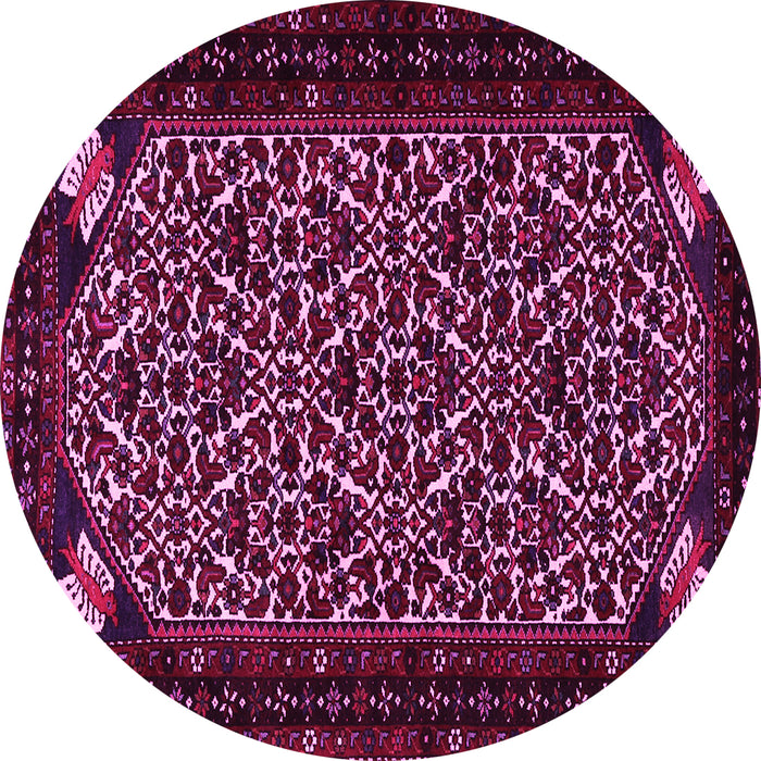 Round Persian Pink Traditional Rug, tr2310pnk