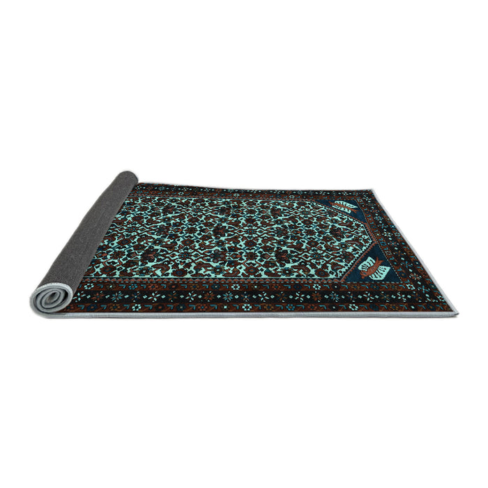 Sideview of Persian Light Blue Traditional Rug, tr2310lblu