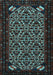 Machine Washable Persian Light Blue Traditional Rug, wshtr2310lblu