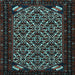 Square Persian Light Blue Traditional Rug, tr2310lblu