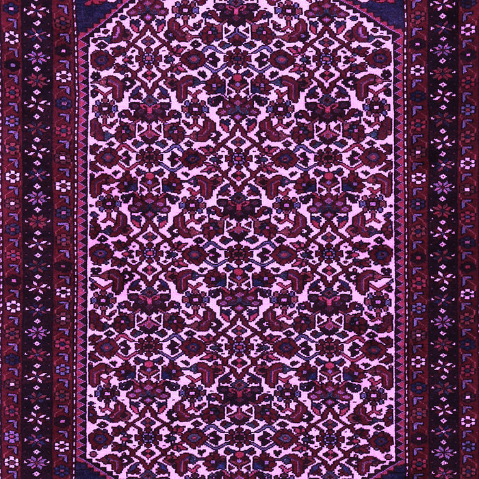 Machine Washable Persian Purple Traditional Area Rugs, wshtr2310pur