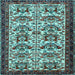 Square Persian Light Blue Traditional Rug, tr2311lblu