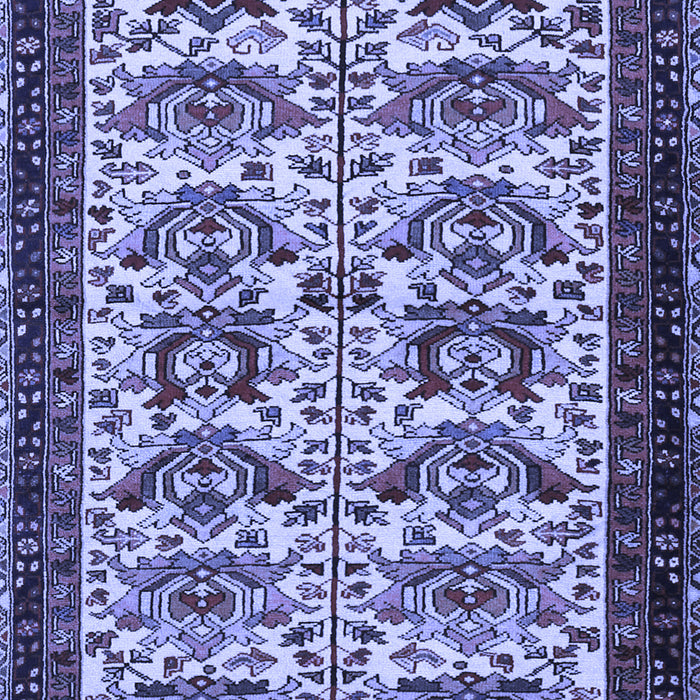 Machine Washable Persian Blue Traditional Rug, wshtr2311blu