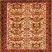 Serging Thickness of Persian Orange Traditional Rug, tr2311org