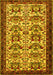 Machine Washable Persian Yellow Traditional Rug, wshtr2311yw