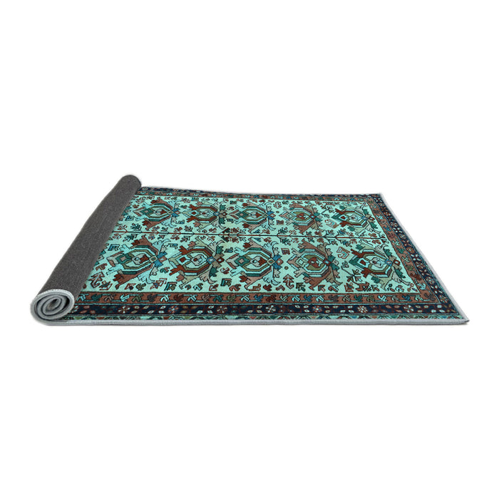 Sideview of Persian Light Blue Traditional Rug, tr2311lblu