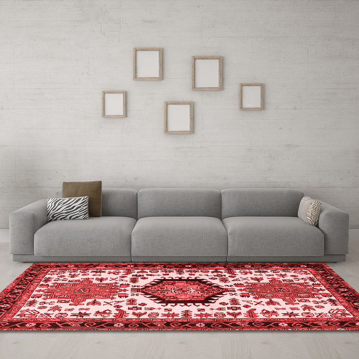 Traditional Red Washable Rugs