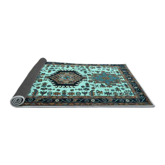 Sideview of Persian Light Blue Traditional Rug, tr2312lblu