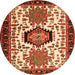 Square Persian Orange Traditional Rug, tr2312org