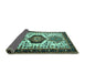 Sideview of Persian Turquoise Traditional Rug, tr2312turq