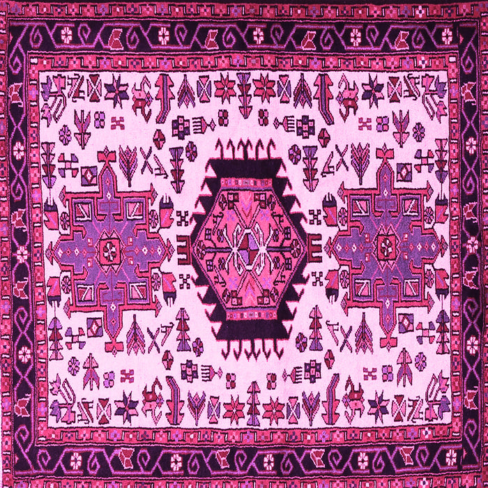 Square Persian Pink Traditional Rug, tr2312pnk