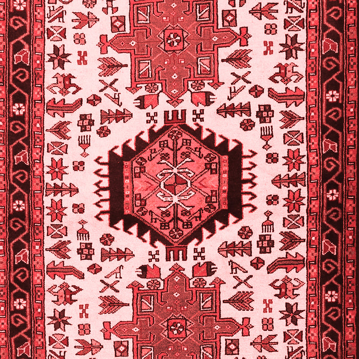 Machine Washable Persian Red Traditional Rug, wshtr2312red