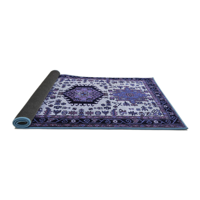 Sideview of Persian Blue Traditional Rug, tr2312blu