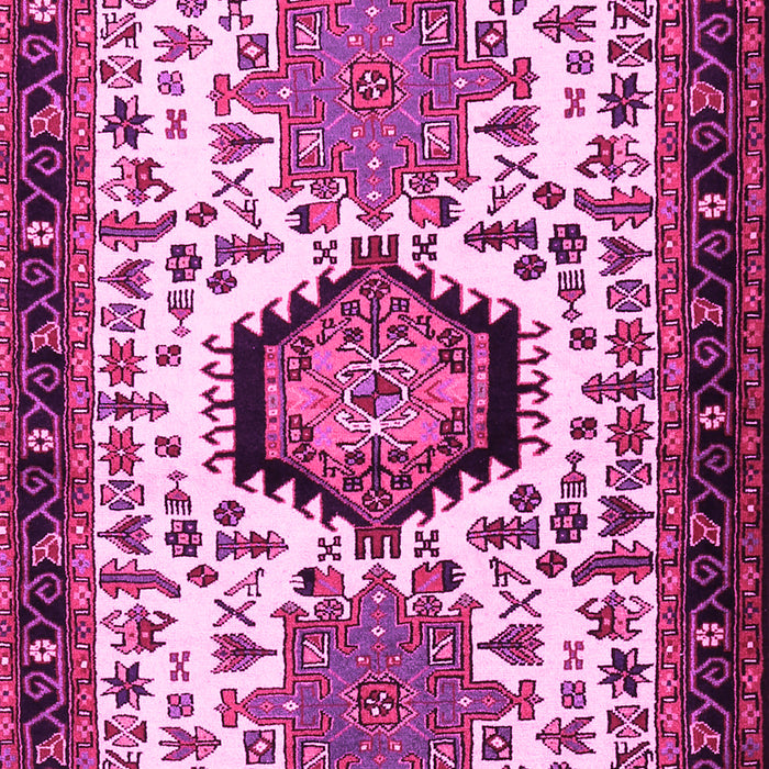 Machine Washable Persian Pink Traditional Rug, wshtr2312pnk