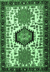 Persian Emerald Green Traditional Rug, tr2312emgrn