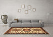 Machine Washable Persian Brown Traditional Rug in a Living Room,, wshtr2312brn