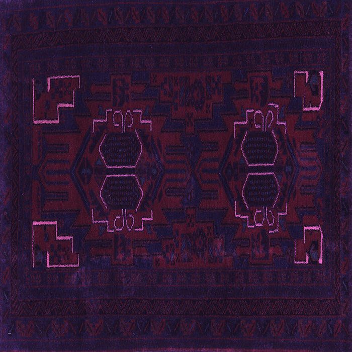 Square Persian Purple Traditional Rug, tr2313pur