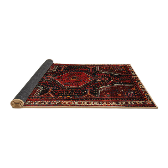 Sideview of Traditional Reddish Brown Persian Rug, tr2314