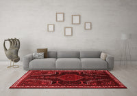 Machine Washable Persian Red Traditional Rug, wshtr2314red