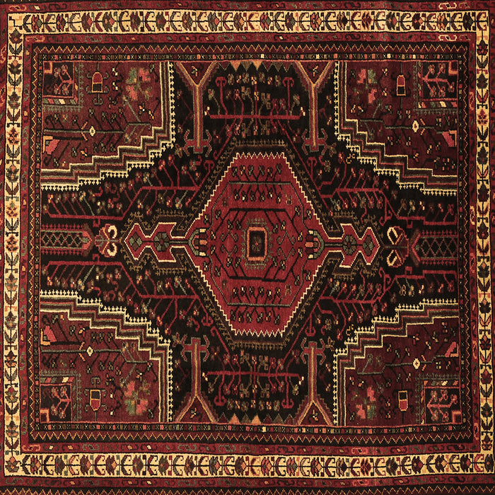 Square Persian Brown Traditional Rug, tr2314brn