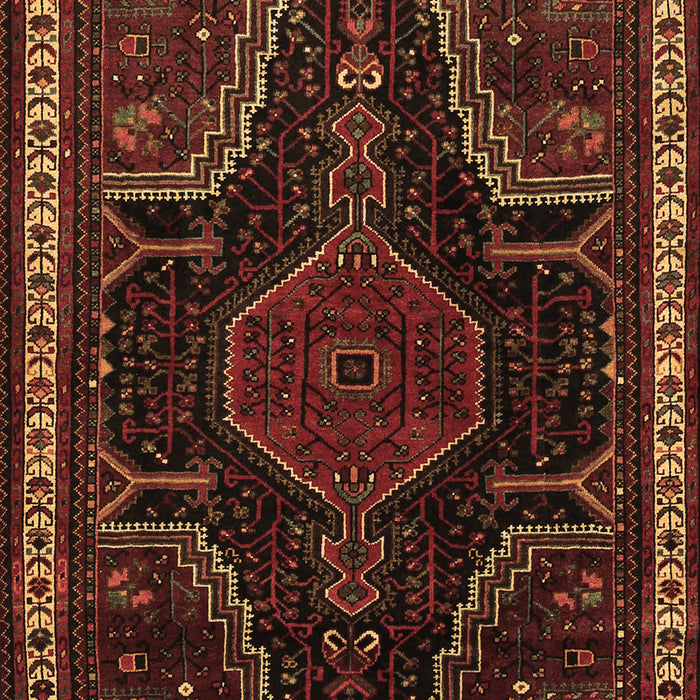 Machine Washable Persian Brown Traditional Rug, wshtr2314brn