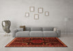 Machine Washable Persian Orange Traditional Area Rugs in a Living Room, wshtr2314org