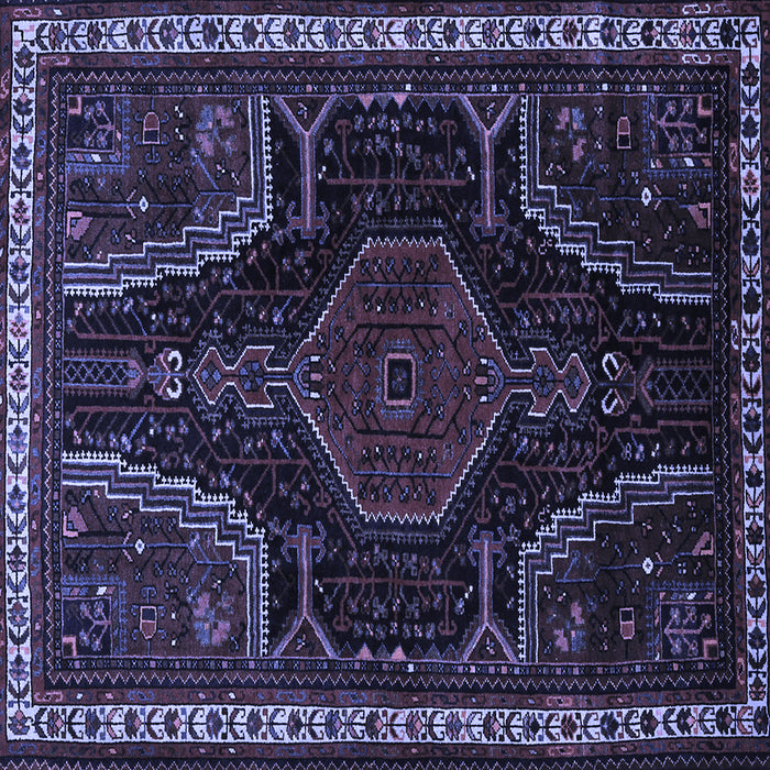 Square Persian Blue Traditional Rug, tr2314blu