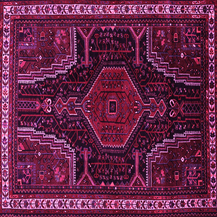 Square Persian Pink Traditional Rug, tr2314pnk