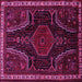 Square Persian Pink Traditional Rug, tr2314pnk