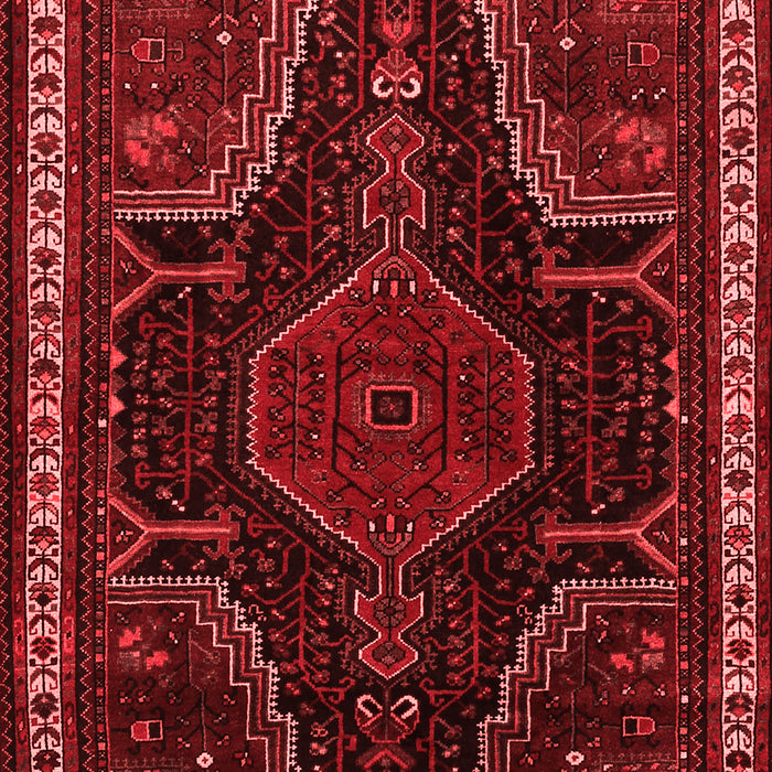 Machine Washable Persian Red Traditional Rug, wshtr2314red