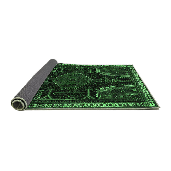 Sideview of Persian Emerald Green Traditional Rug, tr2314emgrn