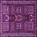Square Persian Purple Traditional Rug, tr2315pur