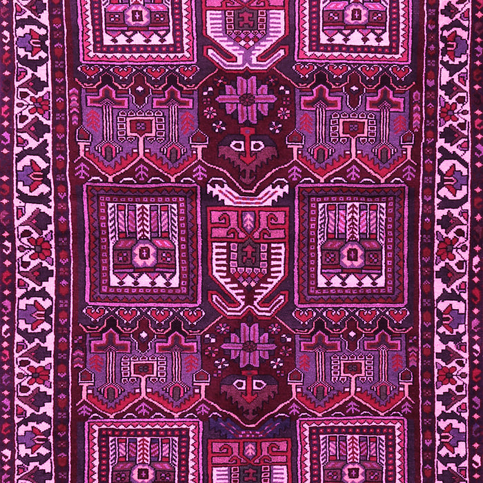 Machine Washable Persian Pink Traditional Rug, wshtr2315pnk