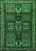 Machine Washable Persian Emerald Green Traditional Area Rugs, wshtr2315emgrn