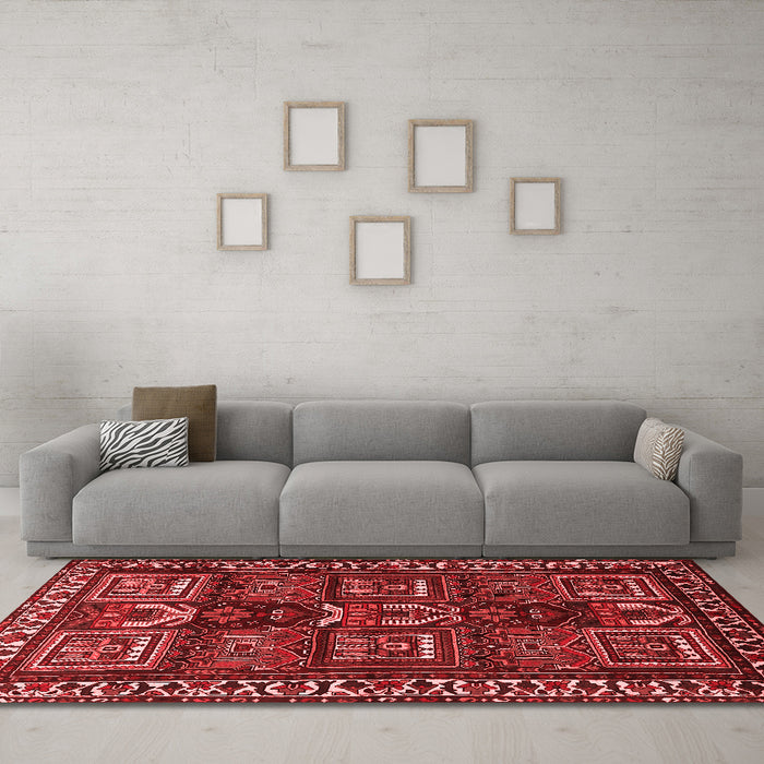 Traditional Red Washable Rugs