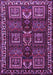 Machine Washable Persian Purple Traditional Area Rugs, wshtr2315pur