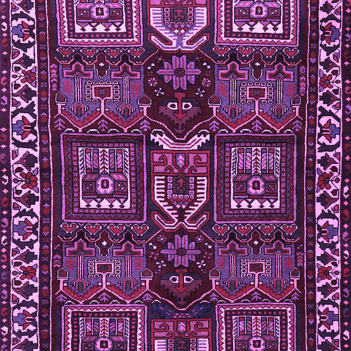 Machine Washable Persian Purple Traditional Area Rugs, wshtr2315pur
