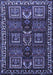 Machine Washable Persian Blue Traditional Rug, wshtr2315blu