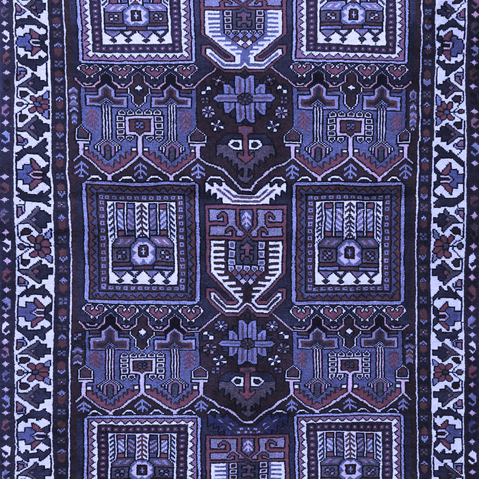 Machine Washable Persian Blue Traditional Rug, wshtr2315blu