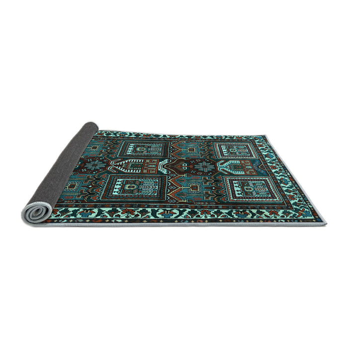 Sideview of Persian Light Blue Traditional Rug, tr2315lblu