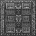 Serging Thickness of Persian Gray Traditional Rug, tr2315gry