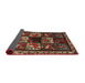 Sideview of Traditional Dark Almond Brown Animal Rug, tr2316